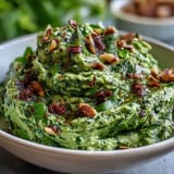 Dandelion Pesto Garlic Pine Nuts