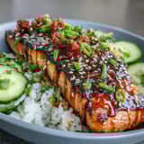15-Minute Teriyaki Salmon Bowl