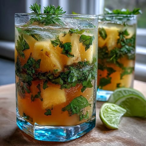 Pineapple Basil Agua Fresca