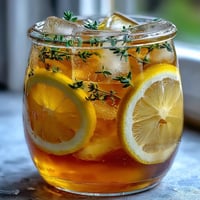 Lavender Honey Lemonade Pitcher with lemon slices and lavender sprigs, a floral and refreshing spring drink in a clear glass pitcher.